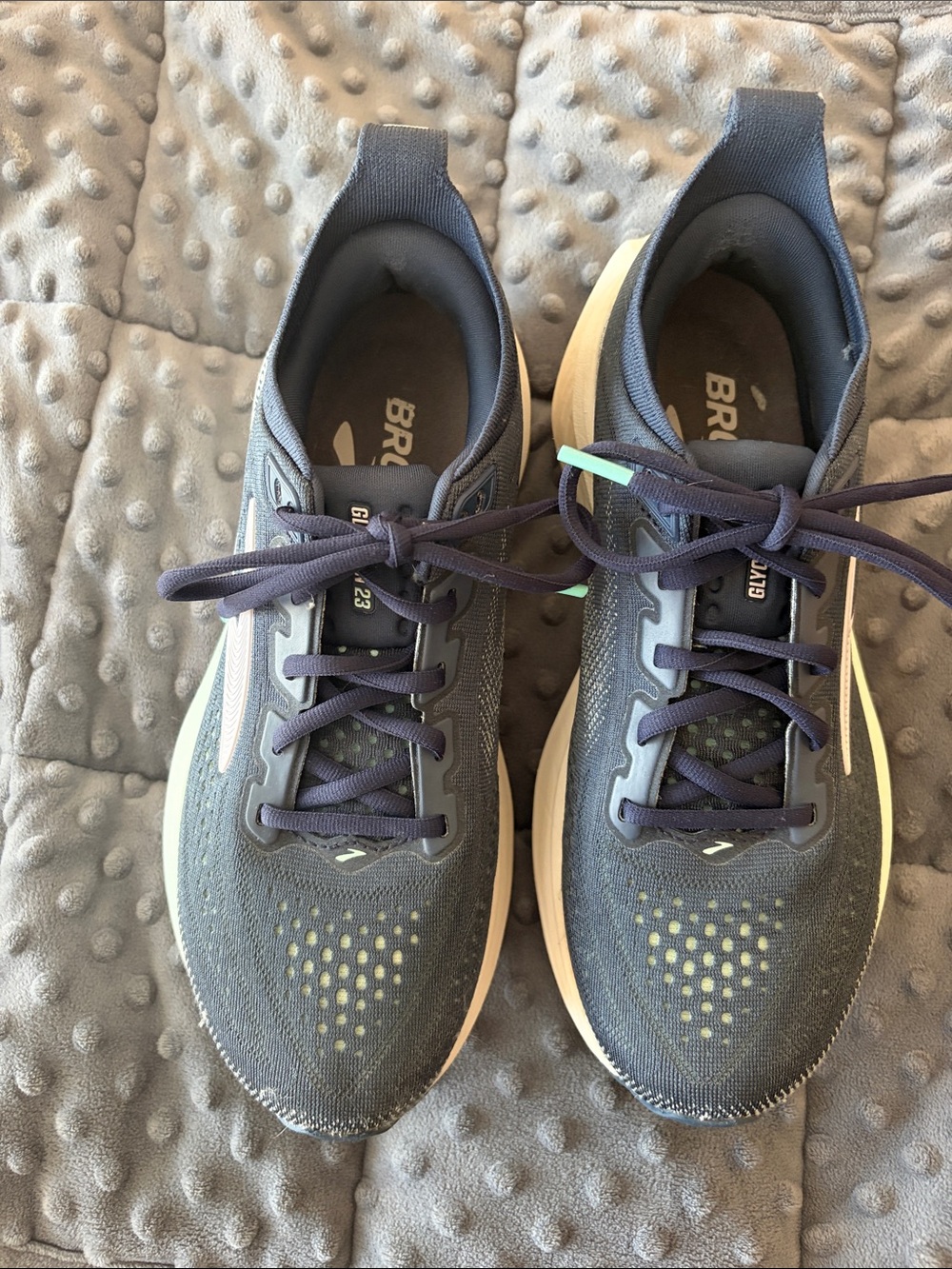 Brooks Women’s Dark Blue Running Shoes with Light Cream Midsole